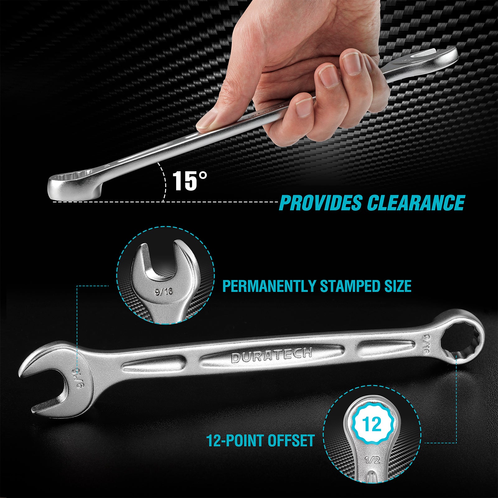 Uxcell Sourcingmap 24mm 27mm Metric Dual Head Offset 12 Point