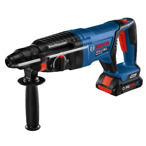 Robert Bosch Tool Corporation BOSCH GBH18V-26DK25 890 rpm 4 Ah Lithium-Ion SDS-Plus Cordless Rotary Hammer (Tool Only)