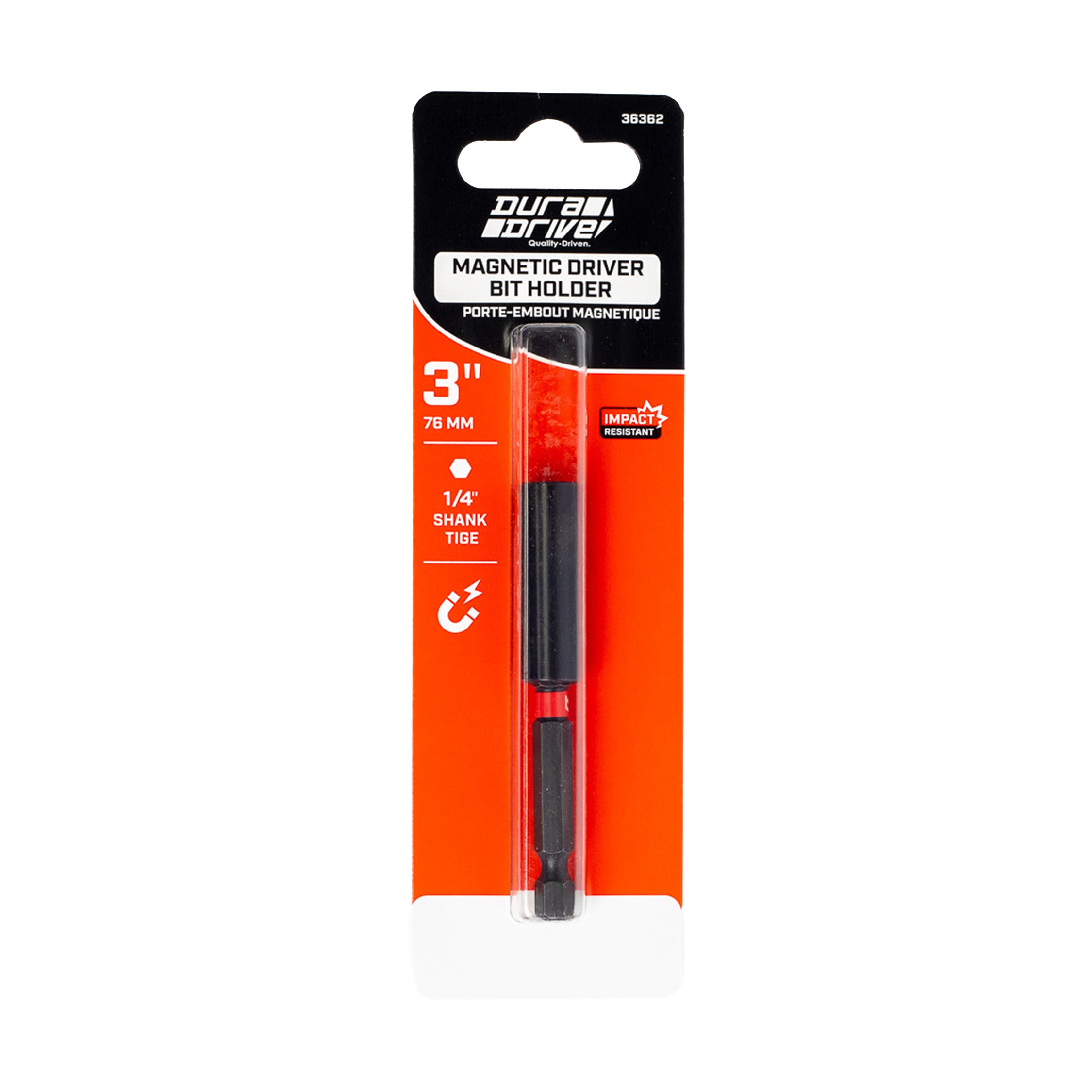 DuraDrive 2.0 2-3/8" Magnetic Impact Bit Holder