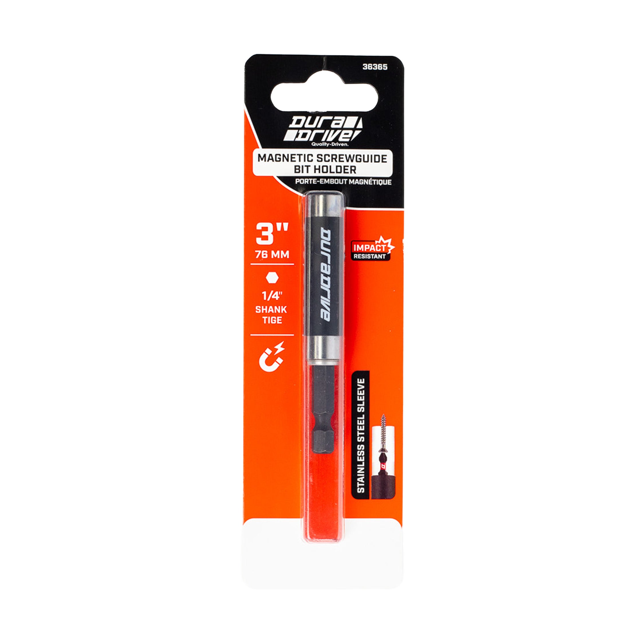 DuraDrive 2.0 Magnetic Impact Screwguide Bit Holder