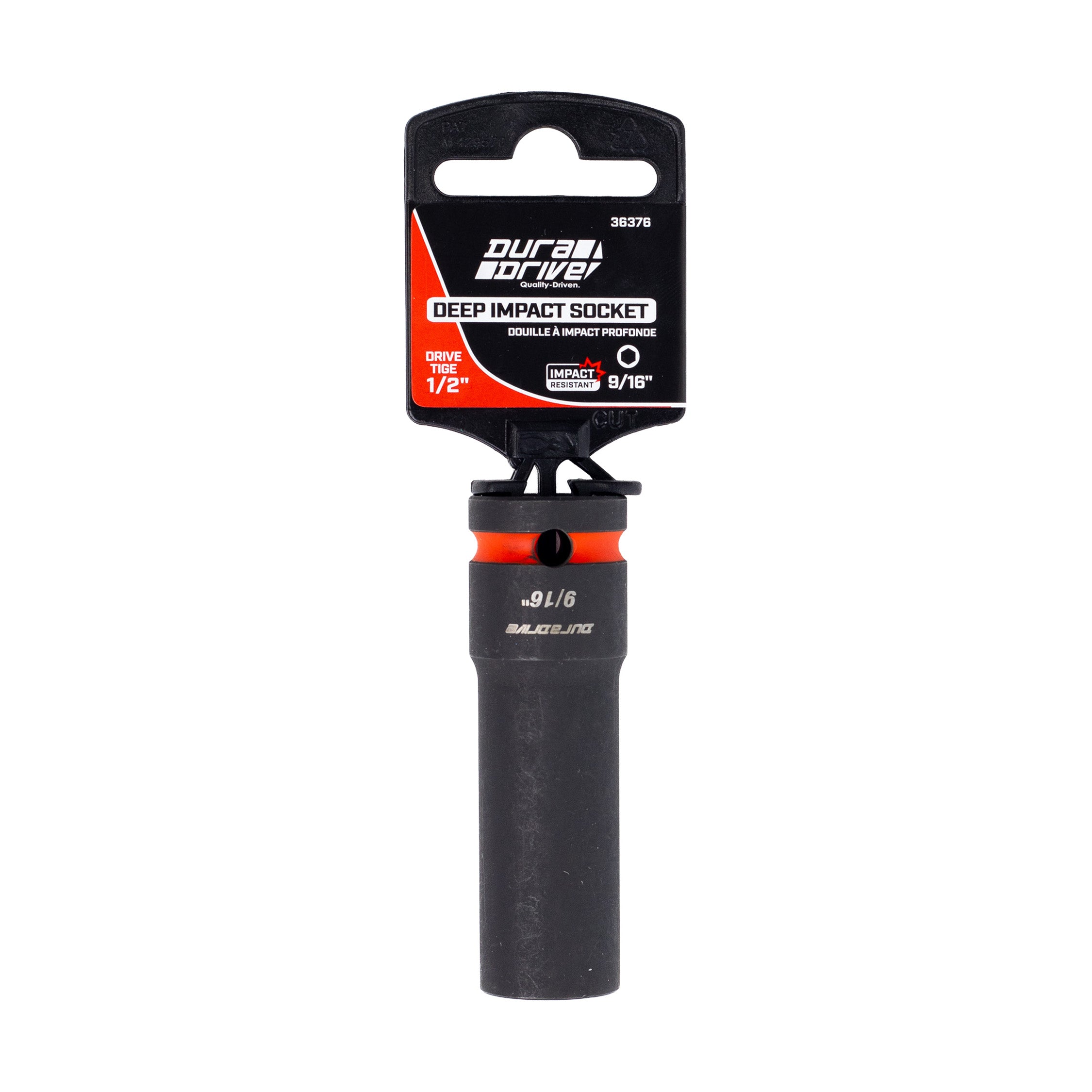 DuraDrive 1/2" x 9/16" Deep Impact Socket