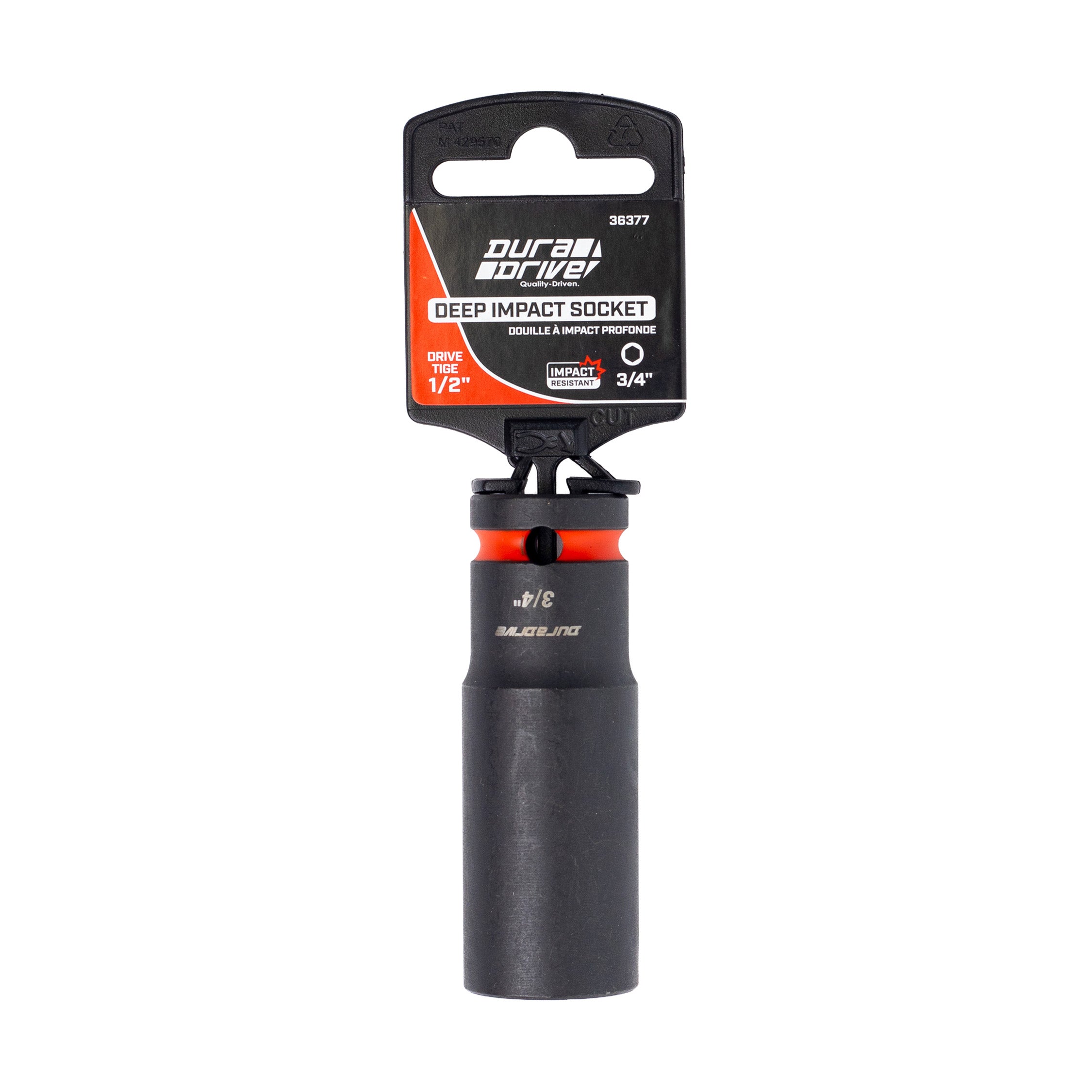 DuraDrive 1/2" x 3/4" Deep Impact Socket