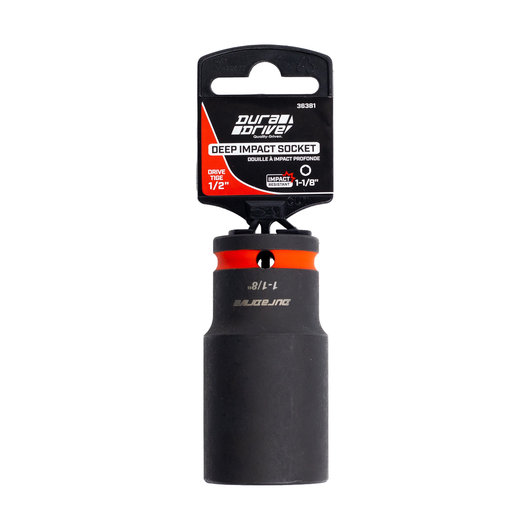 DuraDrive 1/2" x 1-1/8" Deep Impact Socket
