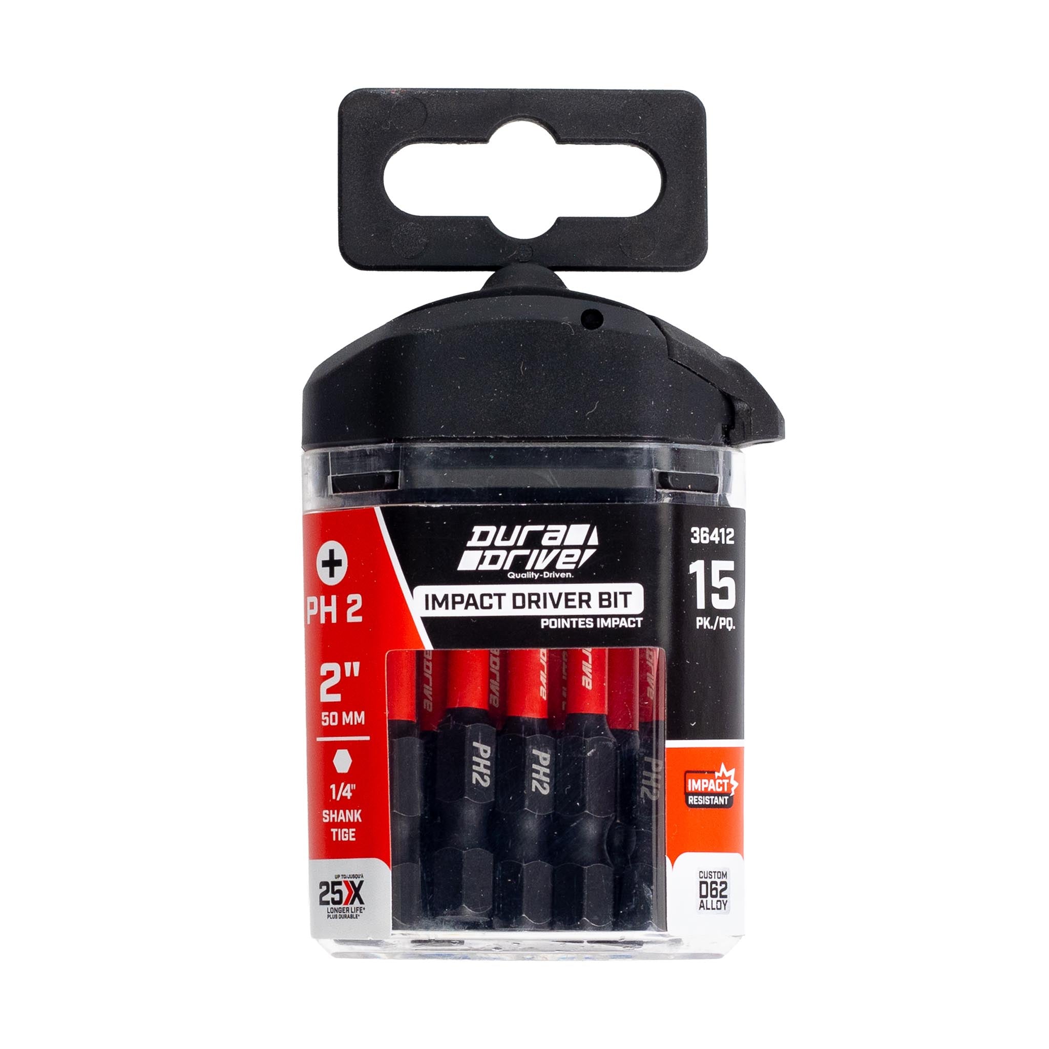 DuraDrive 2.0 PH2 x 2" Impact Driver Bit (15-Pack)