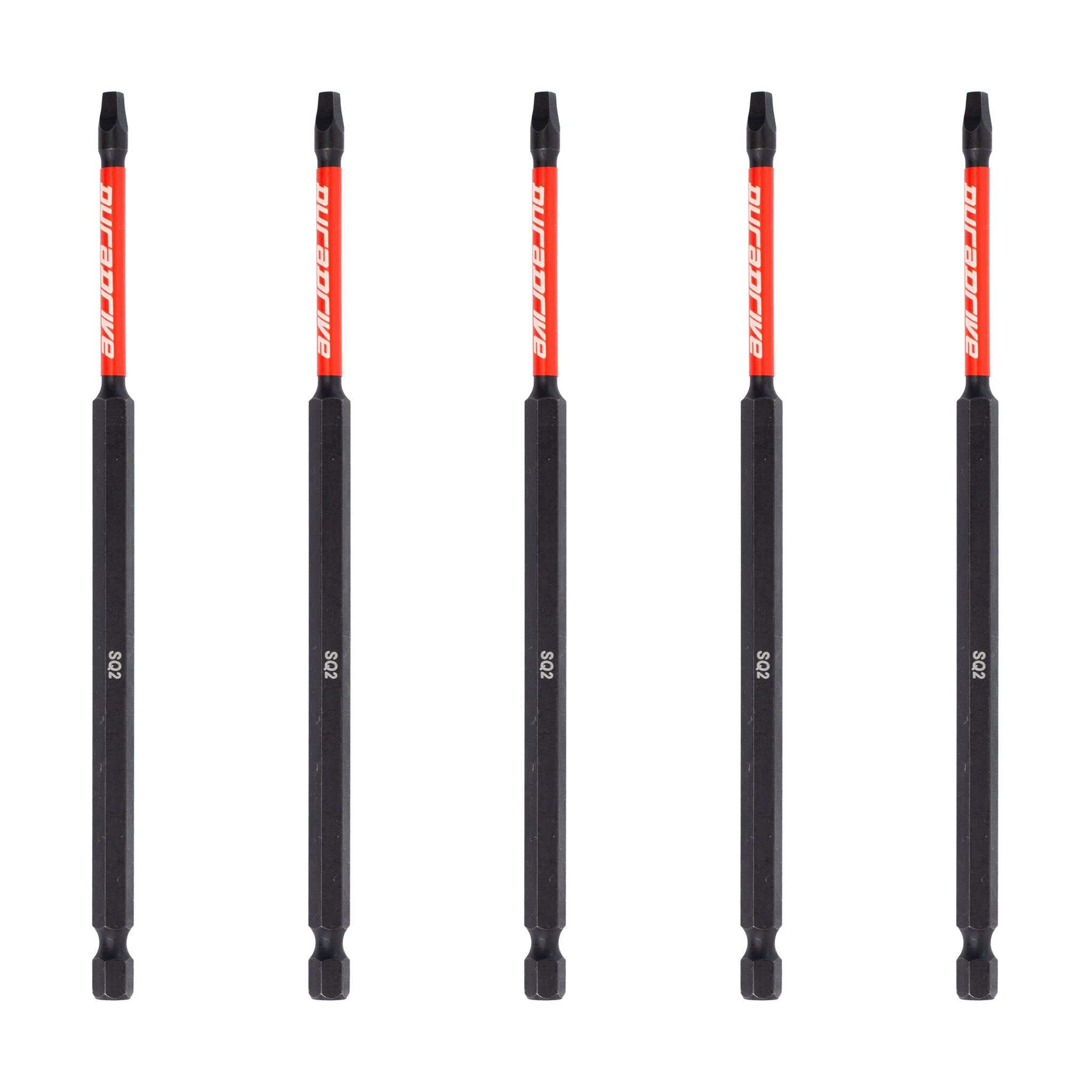 DuraDrive 2.0 SQ2 x 6" Impact Driver Bit (5-Pack)