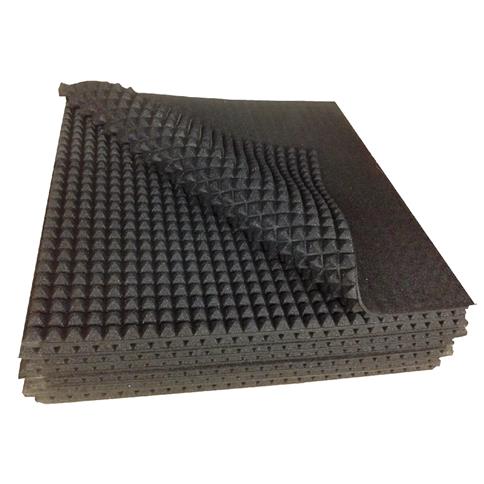 ISO-PYRAMID IMPACT & VIBRATION ISOLATION PAD 25MM THICK 1m x 1m SHEET 10.76 sq.ft