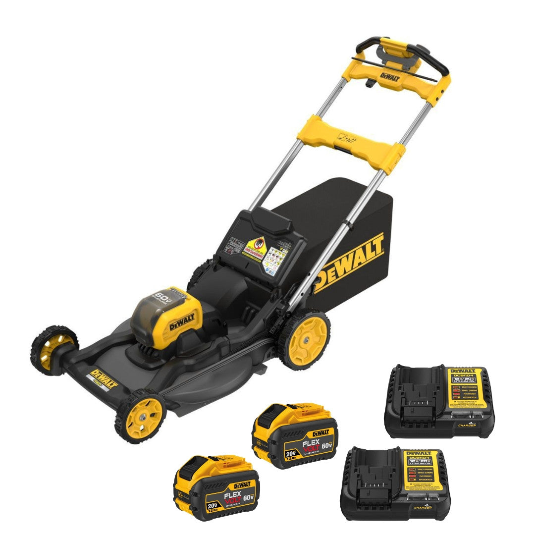 DEWALT DCMWSP650Y2-CA 60V MAX Cordless Brushless RWD, Self Propelled Mower Kit