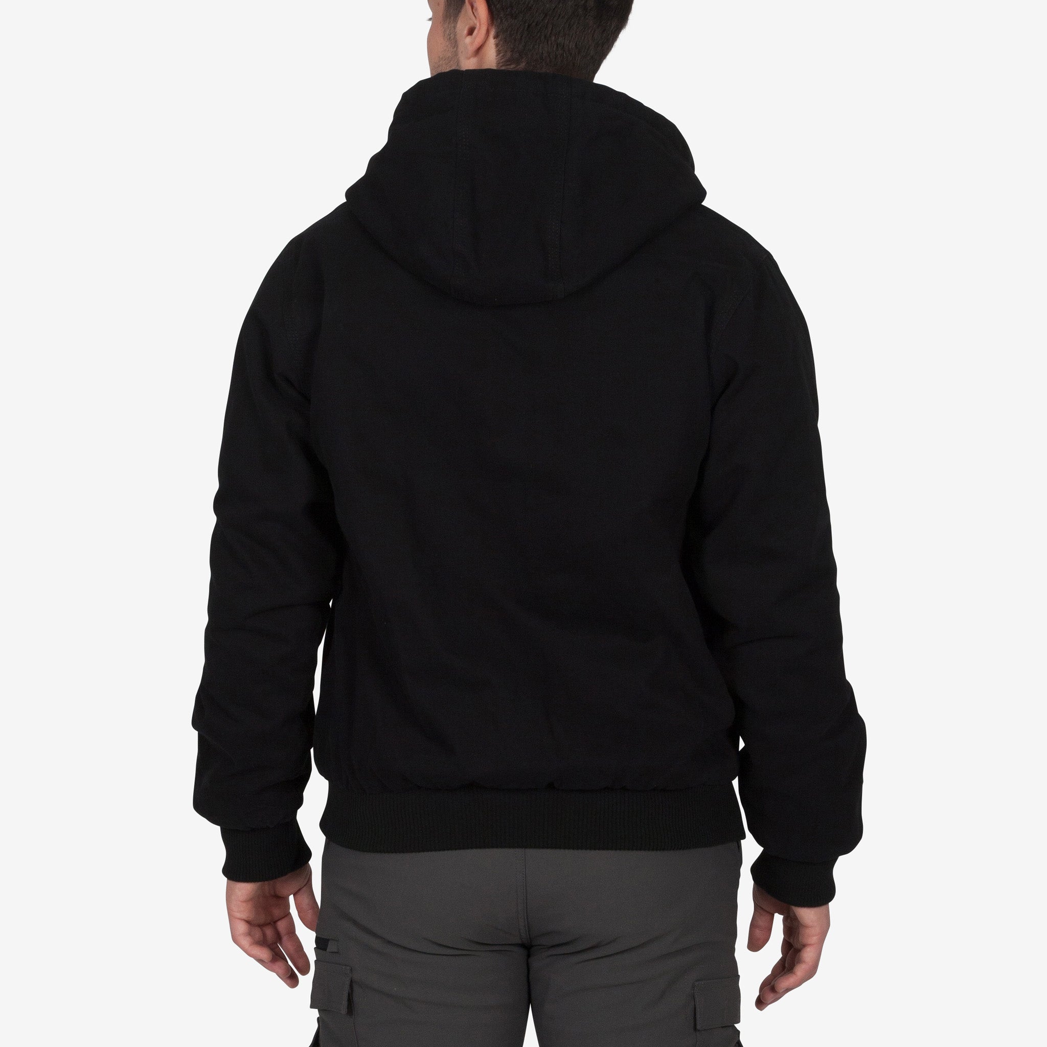 DuraDrive Sherpa-Lined Canvas Hoodie Jacket