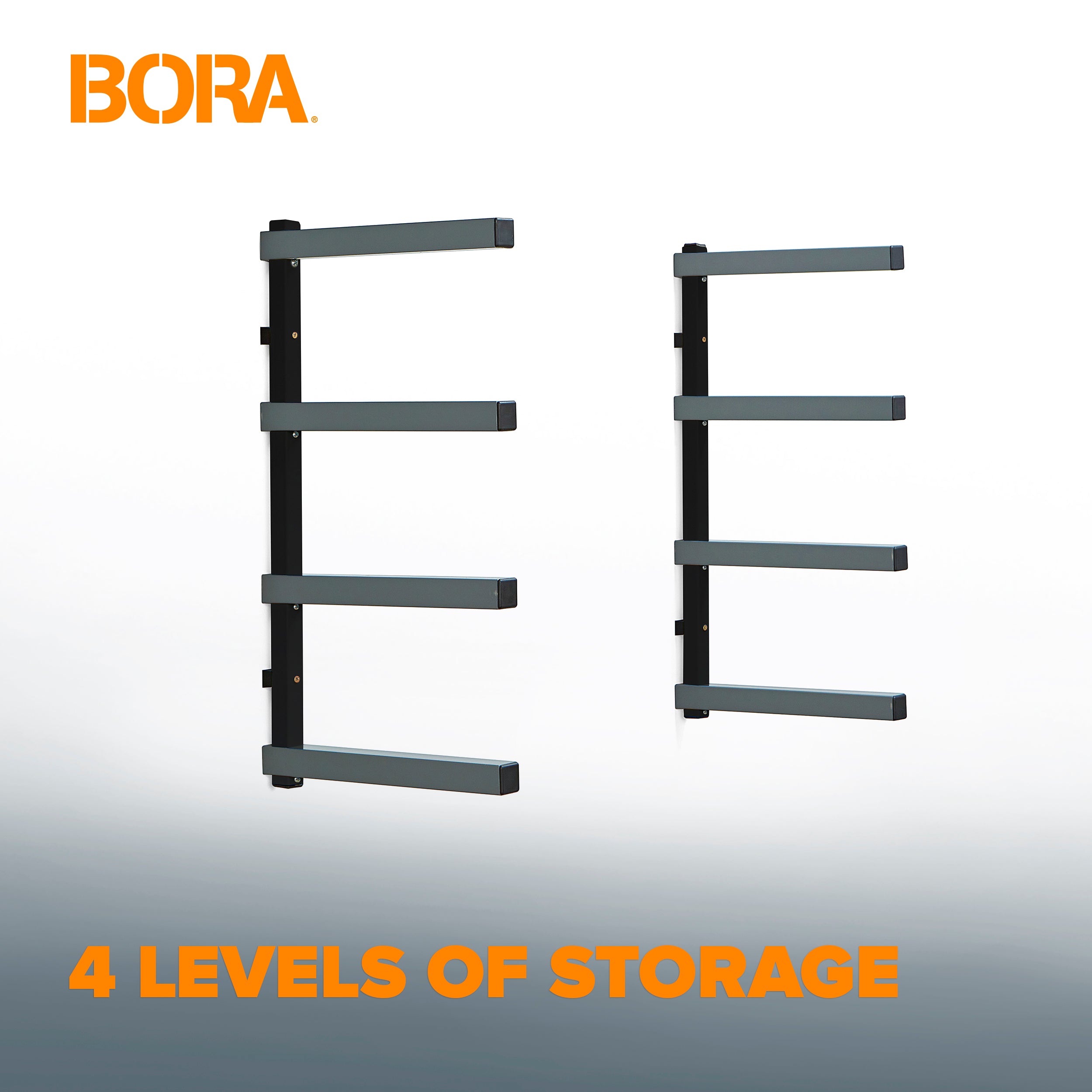 BORA PBR-004B 4-TIER WALL STORAGE RACK