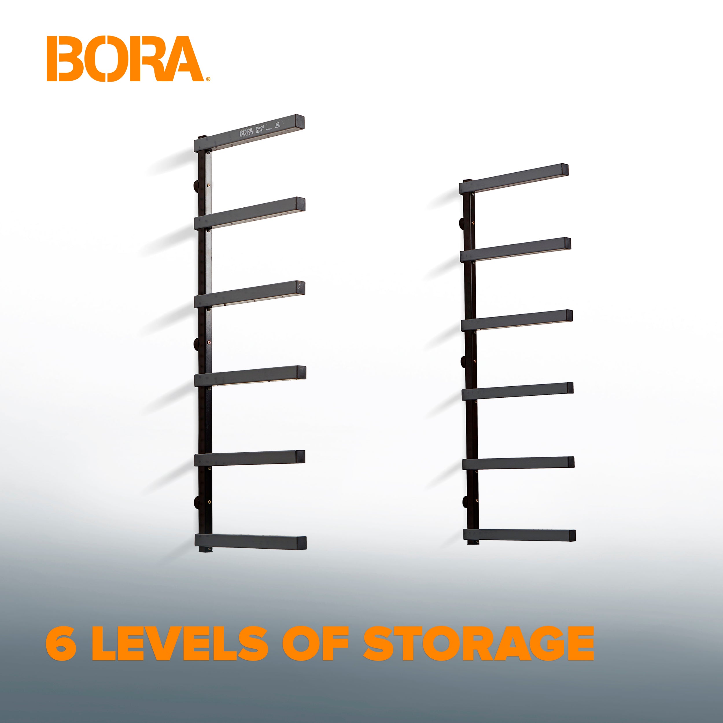 BORA PBR-006B 6-TIER WALL STORAGE RACK