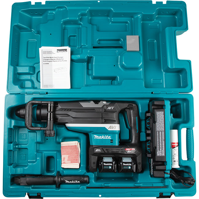 MAKITA HR006GM203 80V(40Vx2)max XGT Brushless 2 in. Rotary Hammer SDS-MAX Kit (4.0Ah x2)