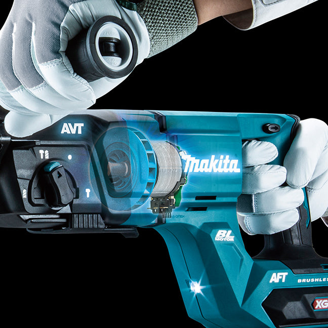 MAKITA HR007GM101 40Vmax XGT Brushless 1-1/8 in. Rotary Hammer SDS-PLUS Kit with AWS (4.0Ah x1)