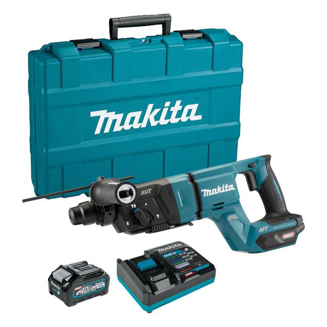 MAKITA HR007GM101 40Vmax XGT Brushless 1-1/8 in. Rotary Hammer SDS-PLUS Kit with AWS (4.0Ah x1)