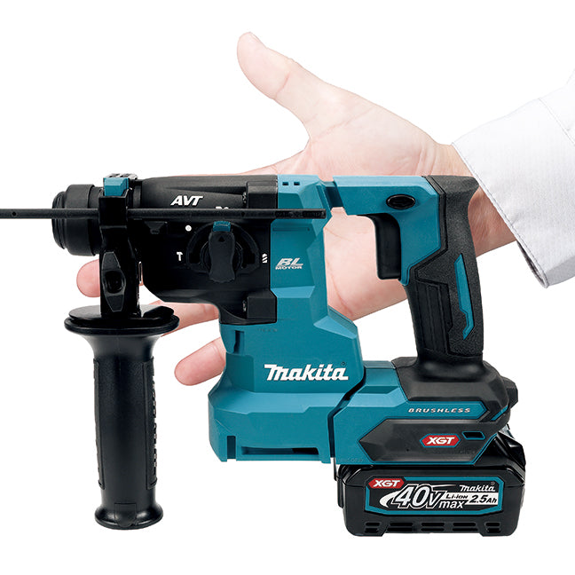 MAKITA HR010GD101 40Vmax XGT Brushless 13/16 in. Compact Rotary Hammer SDS-PLUS Kit (2.5Ah x1)