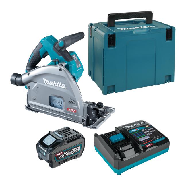 MAKITA SP001GT102 40Vmax XGT Brushless Plunge Cut Circular Saw Kit with AWS (5.0Ah x1)