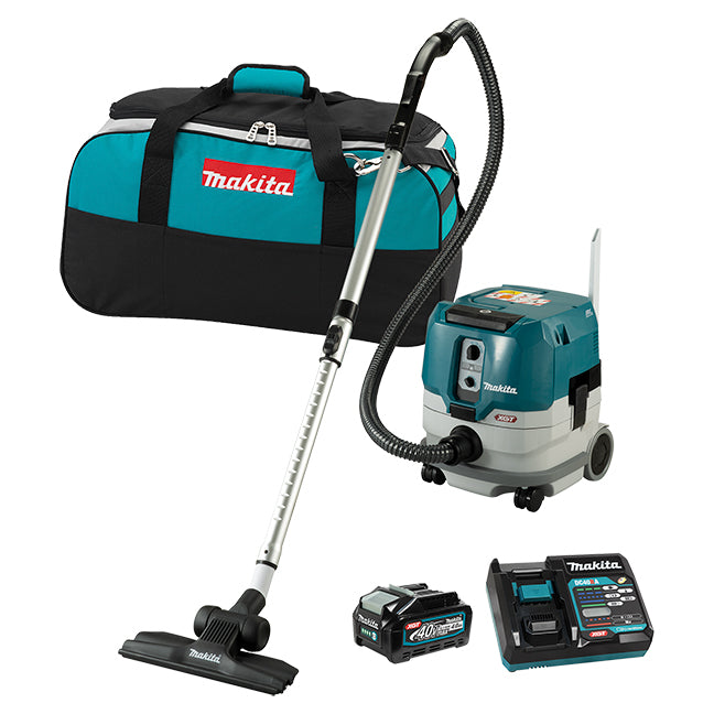 MAKITA VC005GLM11 40Vmax XGT Brushless 8 L Dry Vacuum Cleaner Kit (4.0Ah x1)