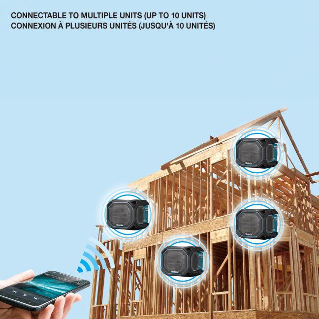 MAKITA MR014G 40Vmax XGT / 18V LXT Bluetooth Jobsite Speaker, Tool Only