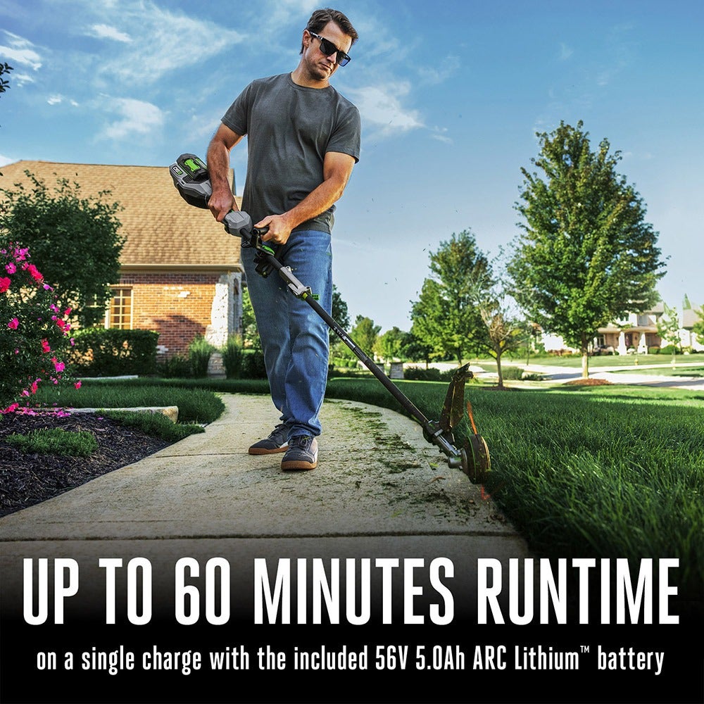 EGO MST1704 56V POWER+ 17 In. POWERLOAD, LINE IQ Multi-Head String Trimmer Kit (w/5.0Ah battery)