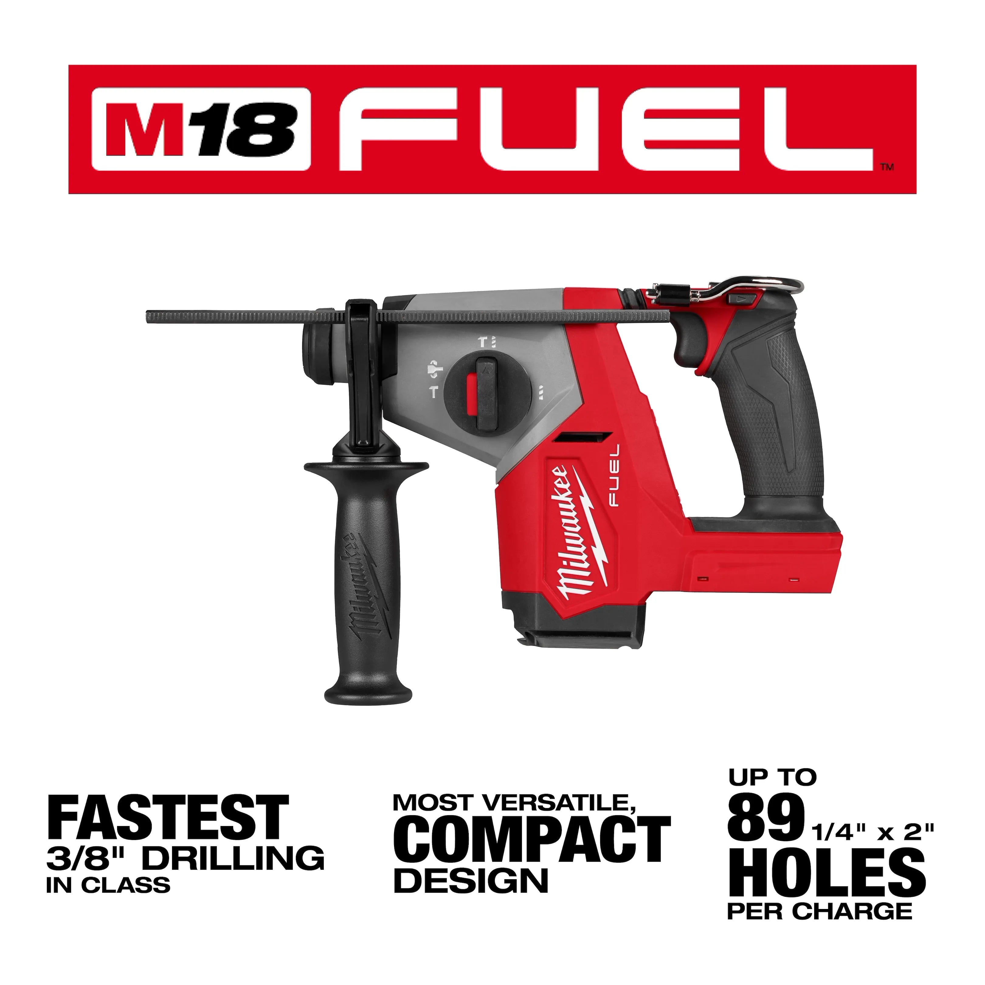 MILWAUKEE 2908-20 M18 FUEL™ 5/8 Inches SDS Plus Rotary Hammer