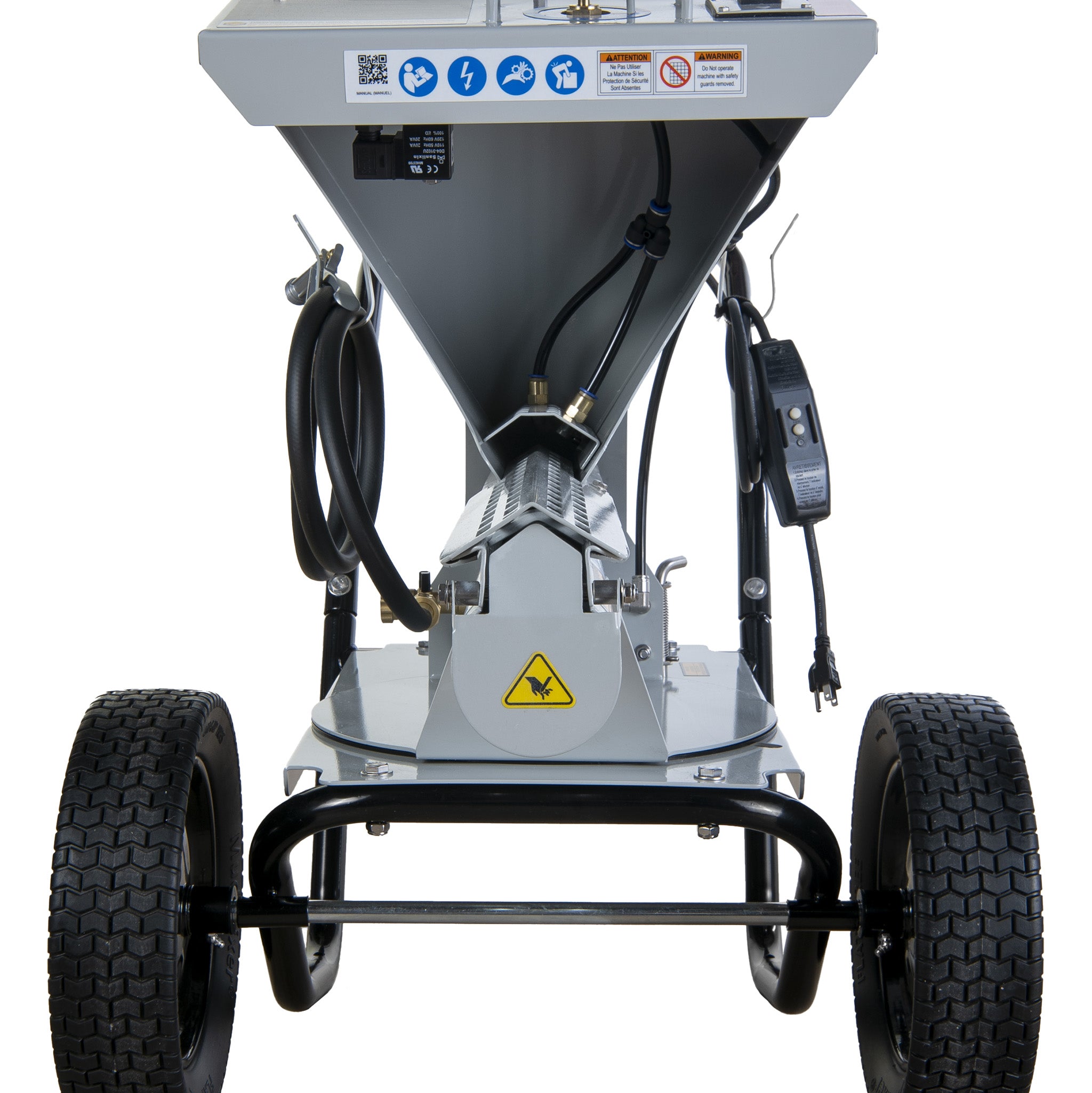 mudmixer portable concrete and cement mixer head on shot
