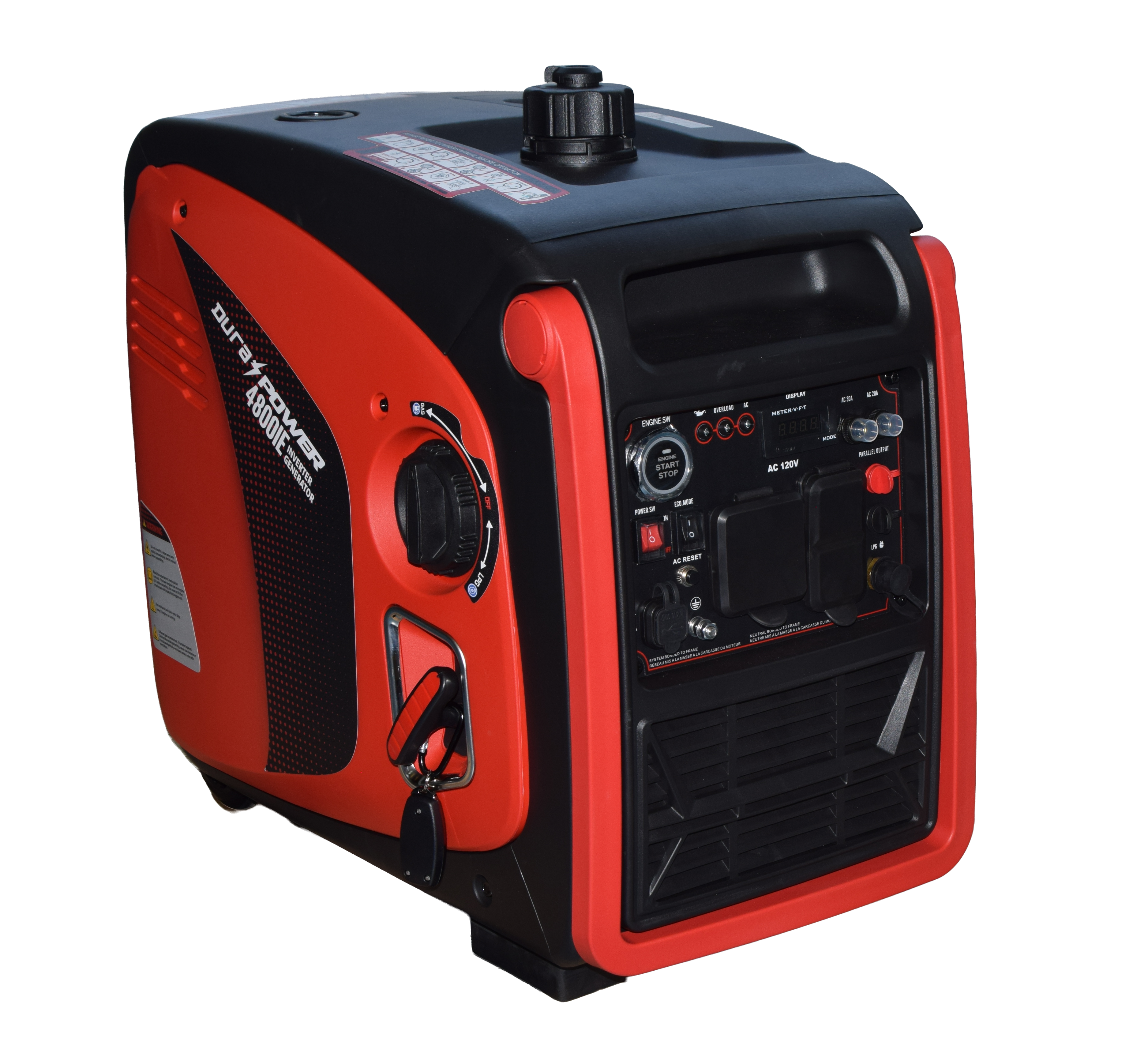 DuraPower 4800ie 4200W 192cc Dual Fuel 4-Stroke Inverter Generator