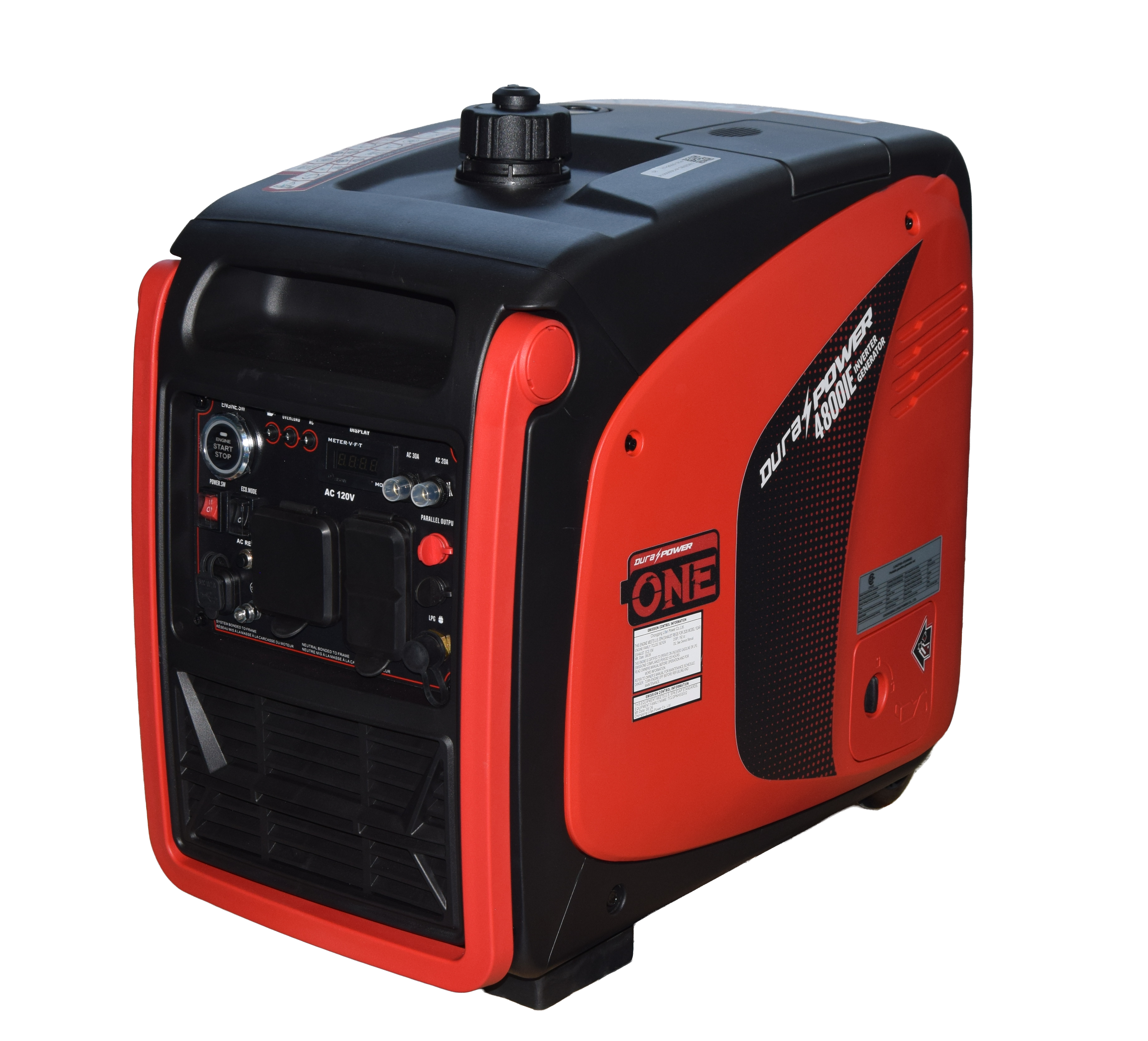 DuraPower 4800ie 4200W 192cc Dual Fuel 4-Stroke Inverter Generator