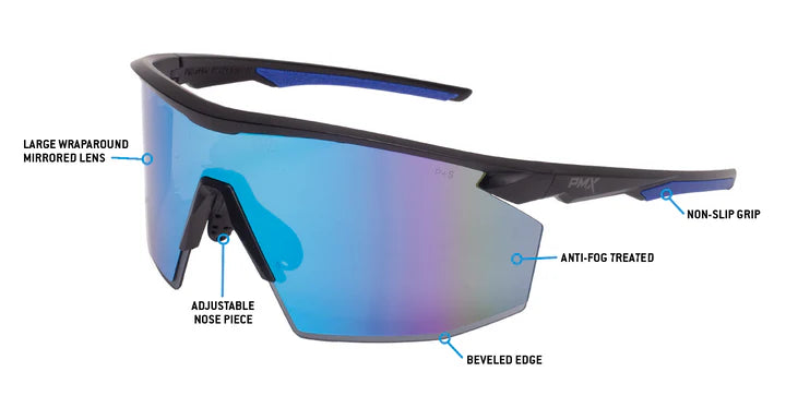 Pyramex PMXSPEC Anti Fog, Mirrored Safety Glasses