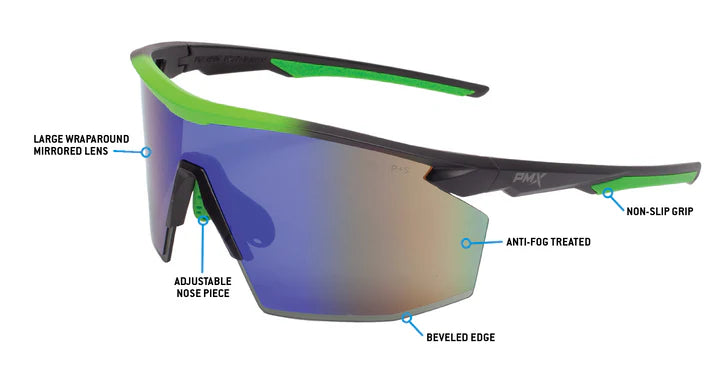 Pyramex PMXSPEC Anti Fog, Mirrored Safety Glasses