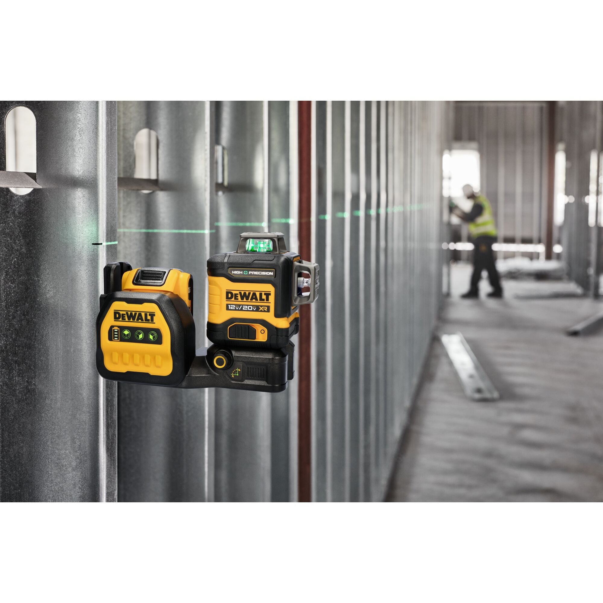 Dewalt DCLE34033D1 12/20V 3X360 Green Line Laser Kit 2.05AH