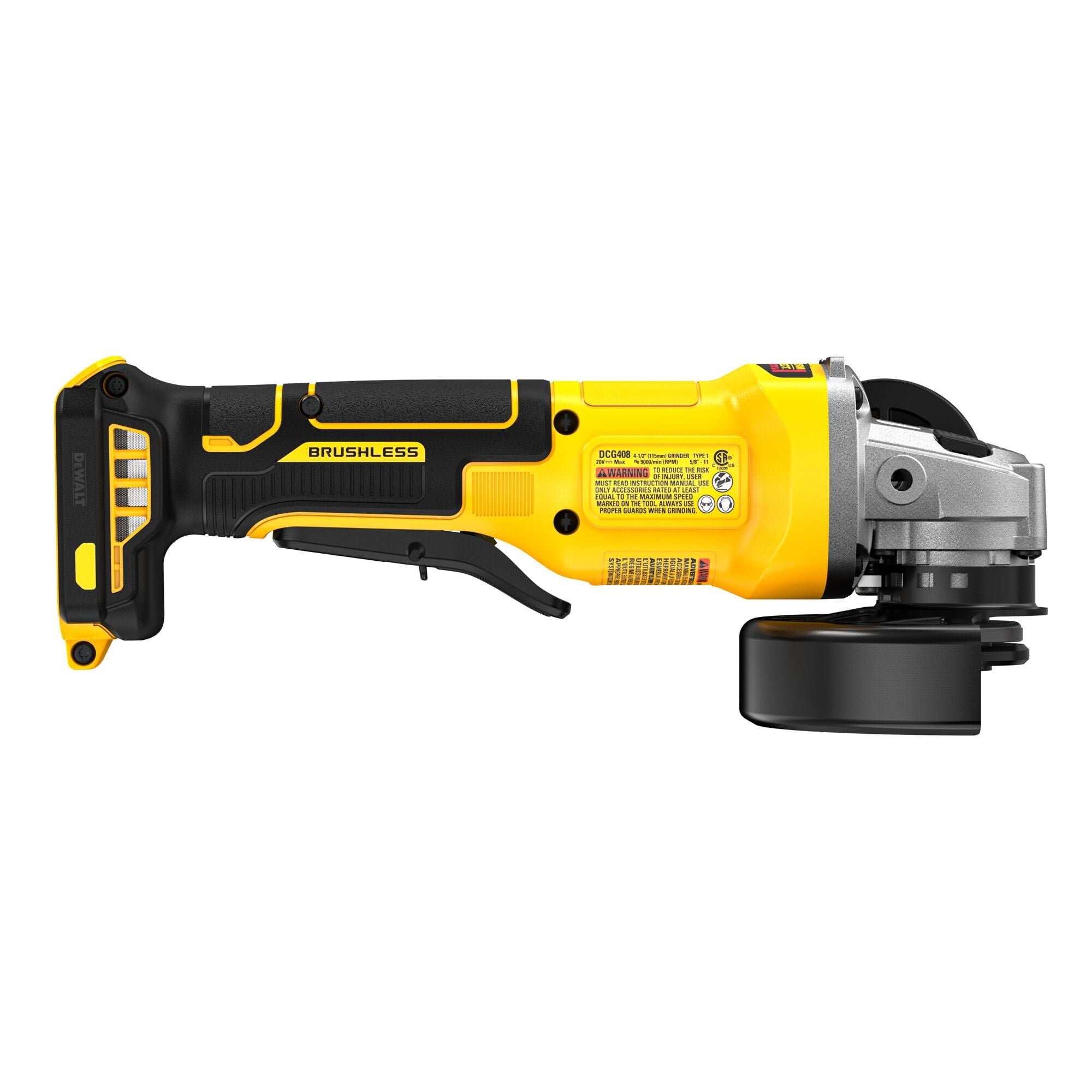 Dewalt DCG408B 20 Grinder Paddle Bare 4-1/2 Inches (850W, Brake)
