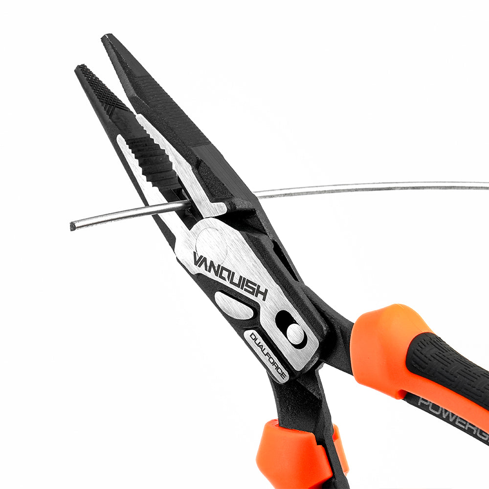 Vanquish 3016 8 in. Dual-Pivot Long Nose Plier