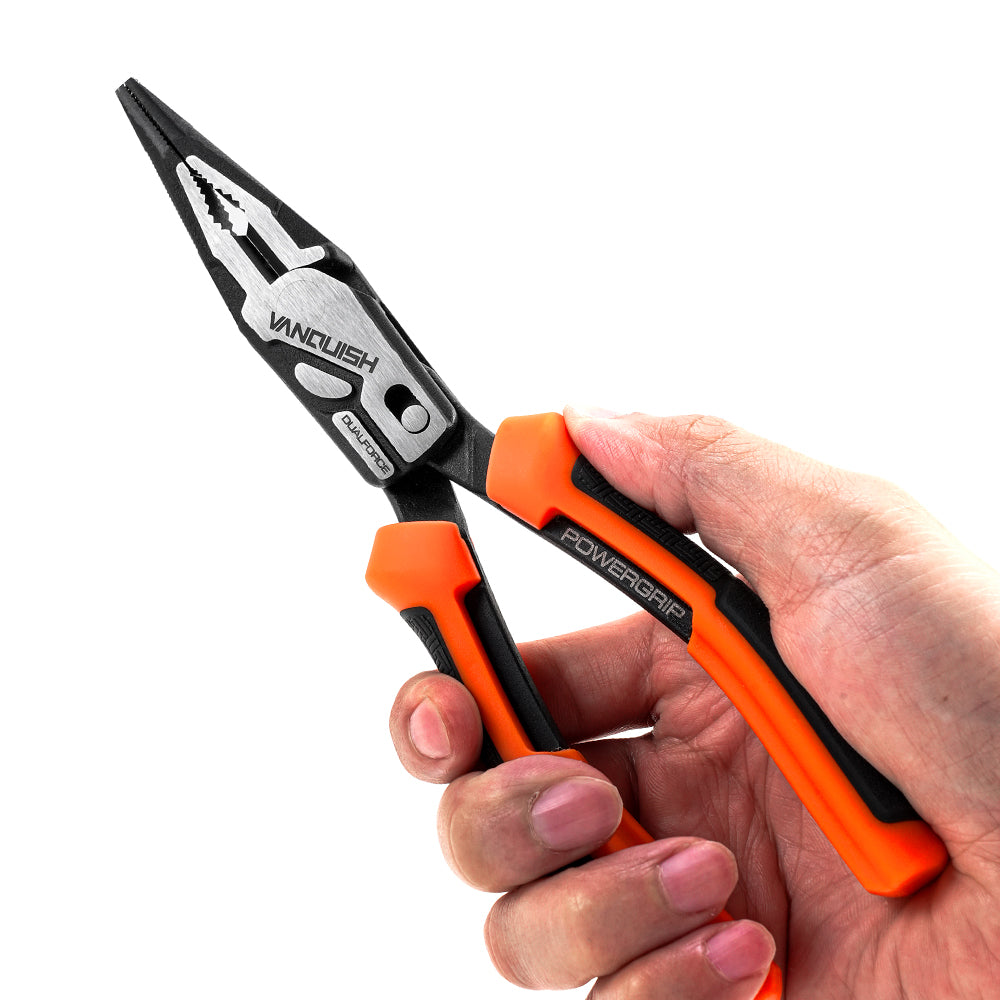 Vanquish 3016 8 in. Dual-Pivot Long Nose Plier