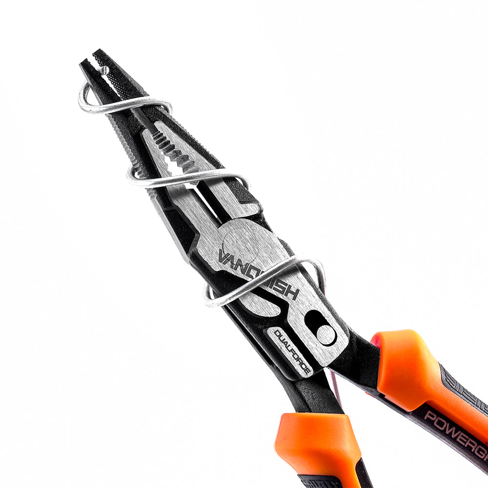 Vanquish 3016 8 in. Dual-Pivot Long Nose Plier