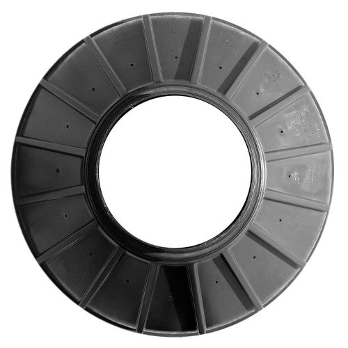 Bigfoot Systems BF28 28 in. footing form base, top plan ecommerce view showing tube adaptor rings
