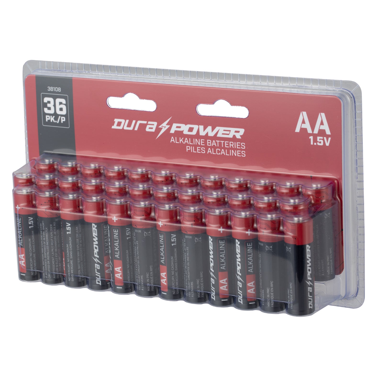 DuraPower AA Alkaline Batteries (36-Pack)