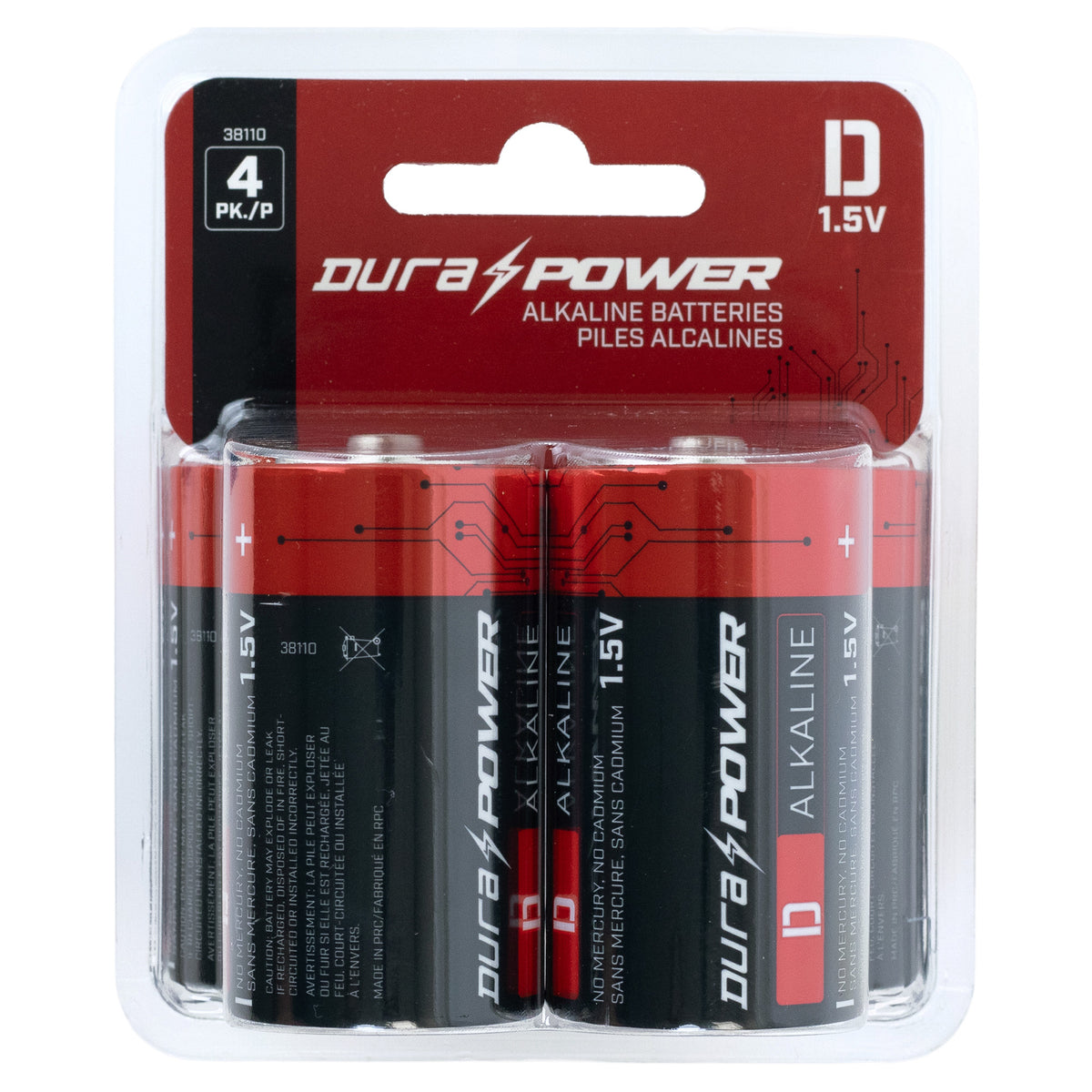 DuraPower D Alkaline Batteries (4-Pack)