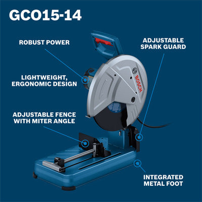 Bosch GCO15-14 15Amp, 14 Inches Metal Cut Off Chop Saw