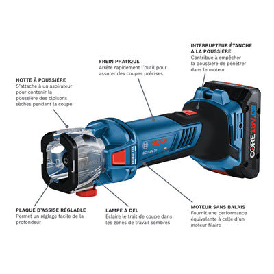 Bosch GCU18V-30N 18V Brushless Cut-out Tool (Bare Tool)