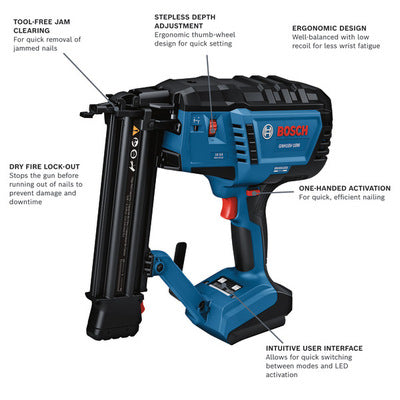 Bosch GNH18V-18MN 18V Brushless 18-Gauge Cordless Brad Nailer