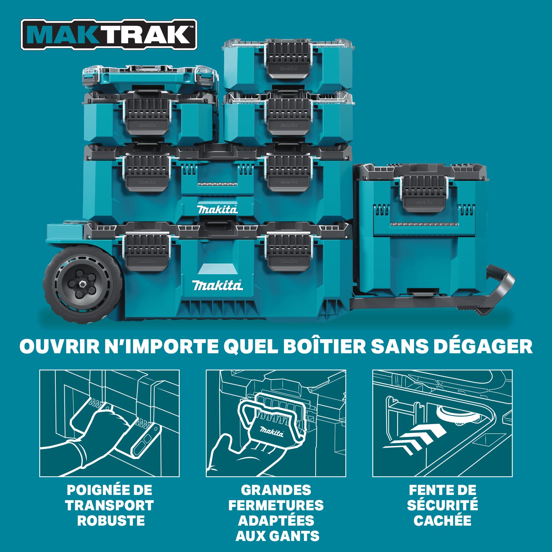 Makita Maktrak™ T-90021 Extra Large Extension Tool Box