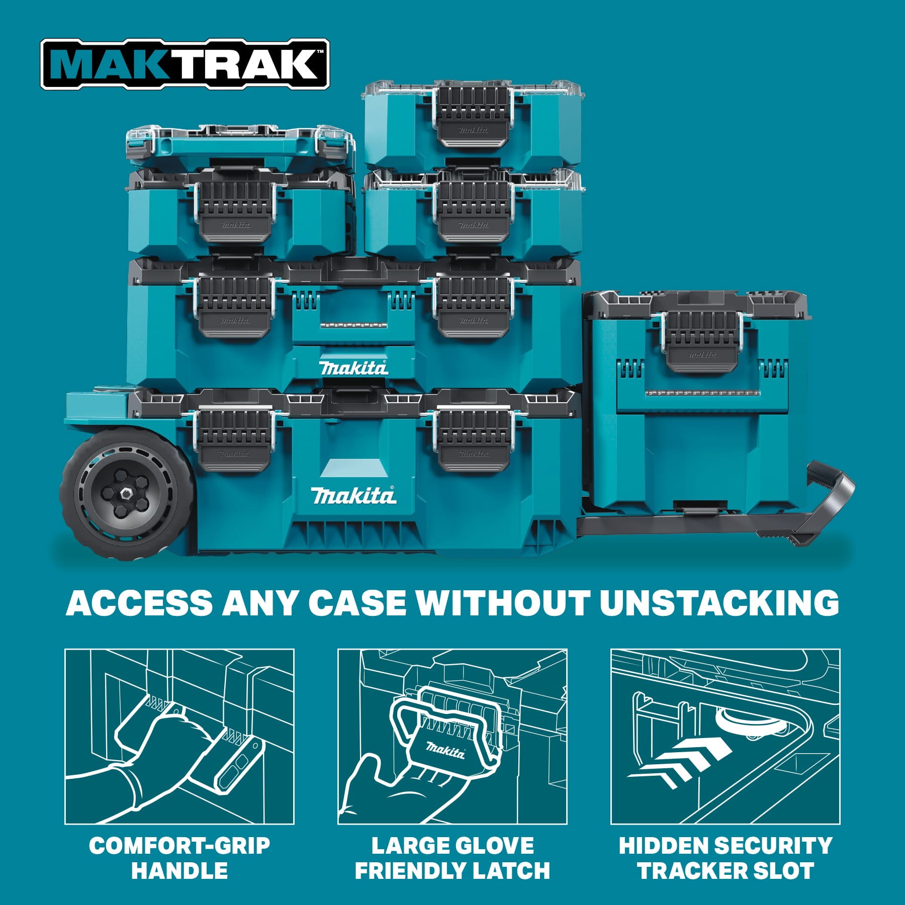 Makita Maktrak™ T-92025 10 Inches Molle Panel Divider (For T-90009/T90015)