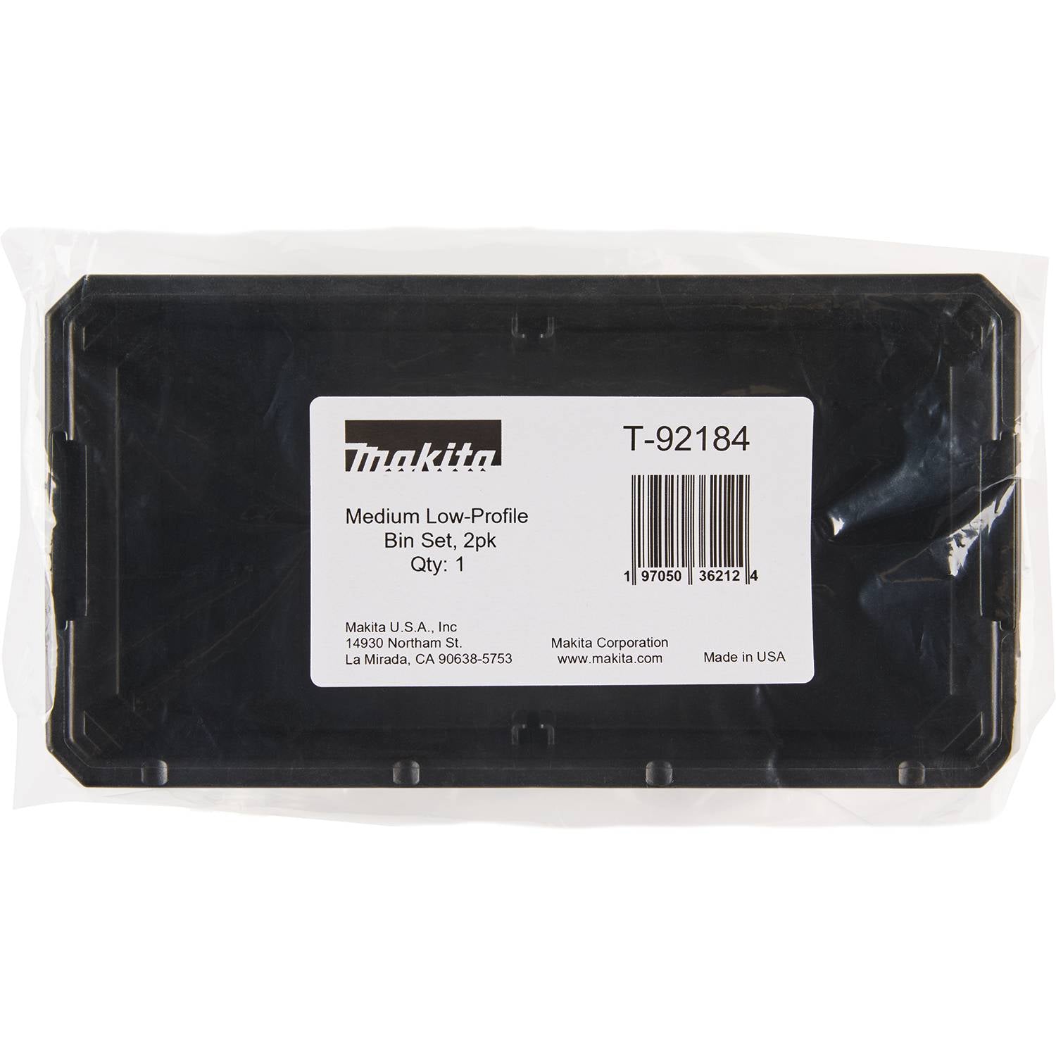 Makita Maktrak™ T-92184 2Pc Medium Low-Profile Bin Set (For T-90059)