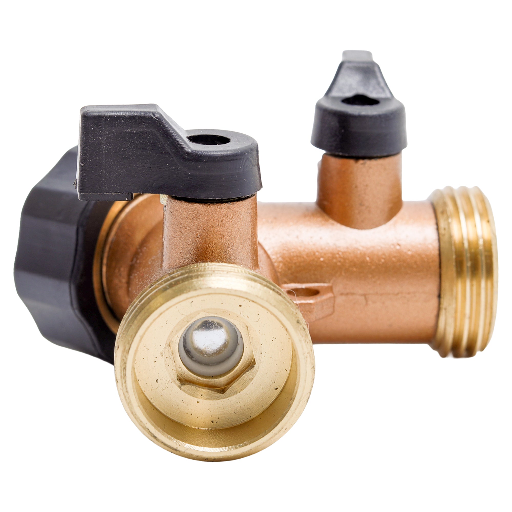 DuraDrive Y-connector 2-Valve Garden Hose Splitter