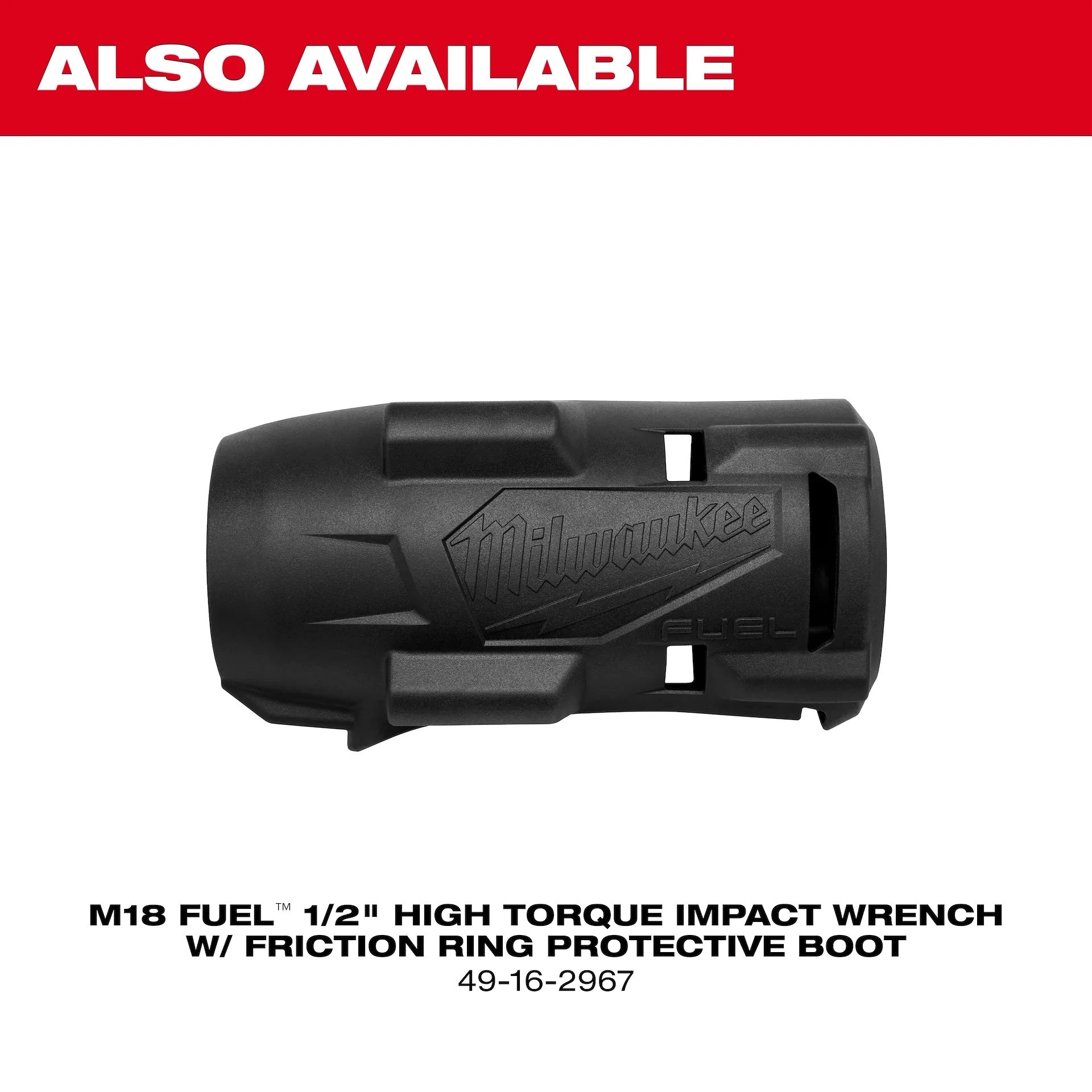 Milwaukee M18 FUEL 18V 1/2 in. High Torque Impact Wrench w/ Friction Ring Kit w/ FORGE 6.0 Battery