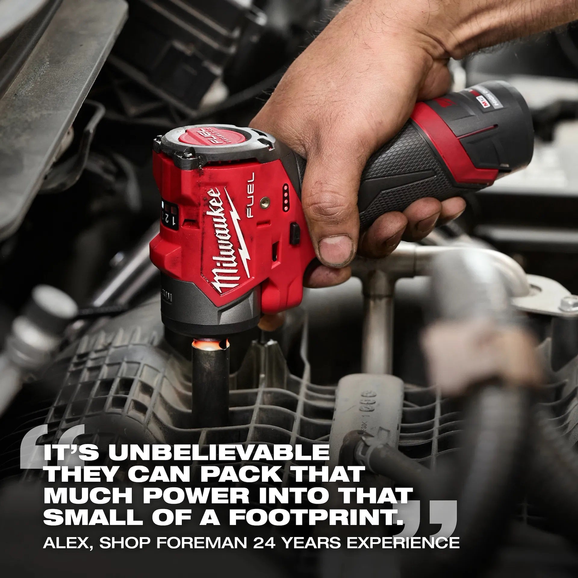 Milwaukee 3049-20 M12 FUEL 3/8in Sub-Compact Impact Wrench with Friction Ring (Tool Only)