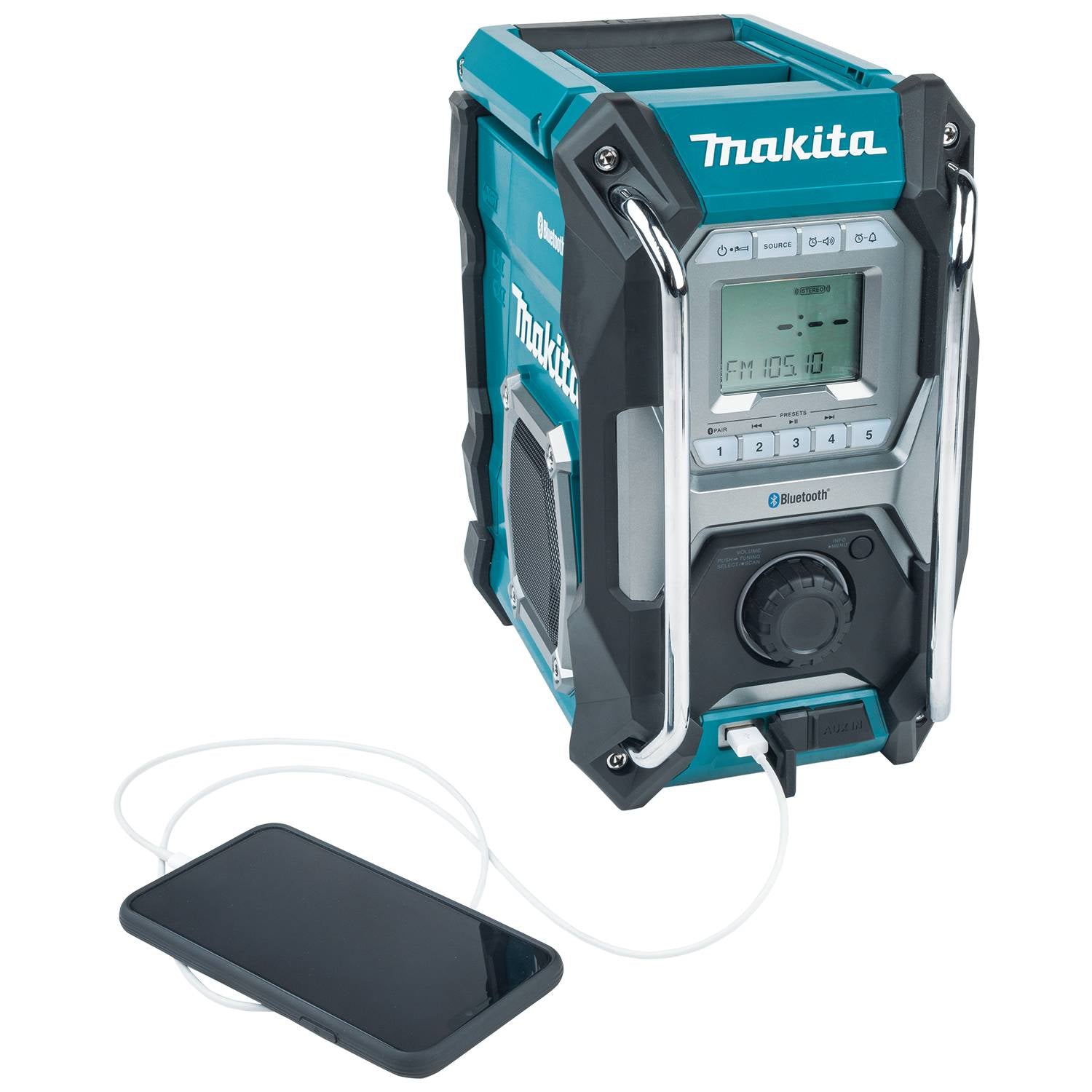 MAKITA MR002G 12/18/40V Jobsite
  Radio w/Bluetooth & USB, Tool Only