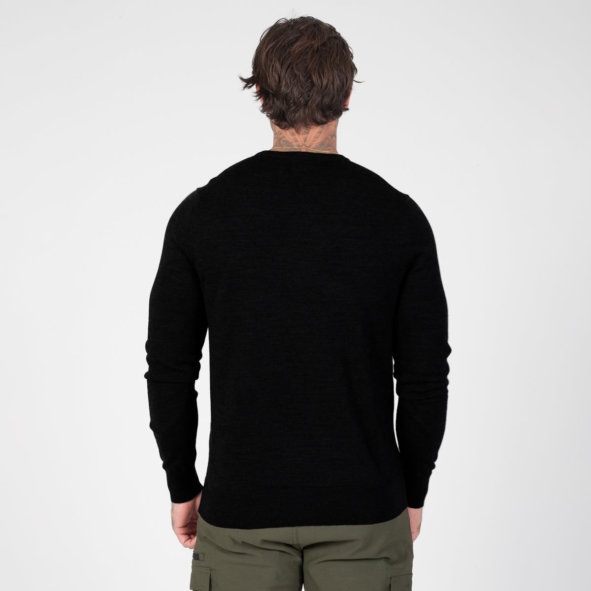 DuraDrive 100% Extra-Fine Merino Wool Crew Neck Sweater