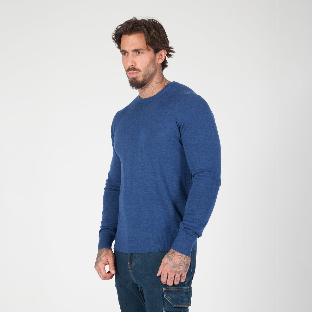 DuraDrive 100% Extra-Fine Merino Wool Crew Neck Sweater