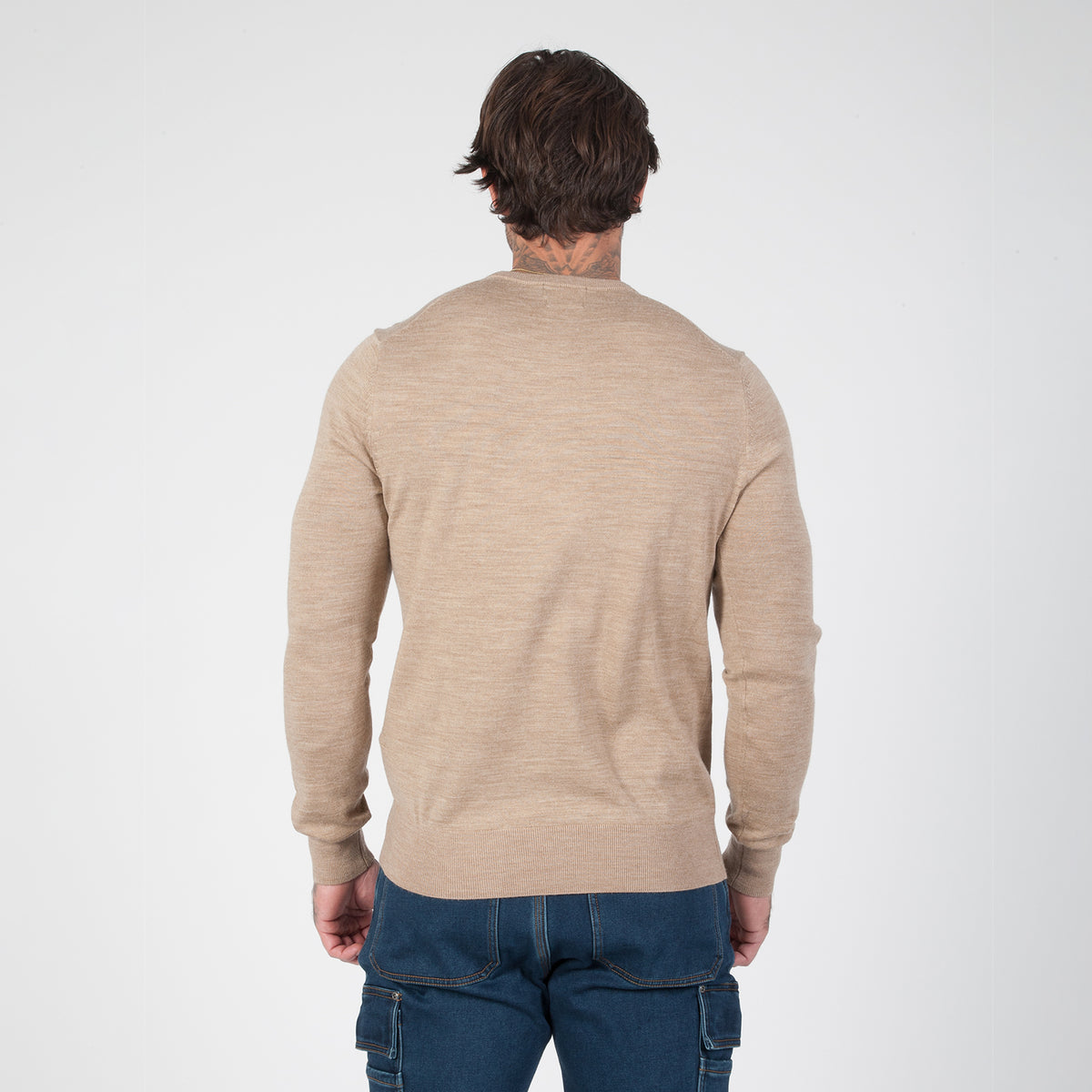 DuraDrive 100% Extra-Fine Merino Wool Crew Neck Sweater