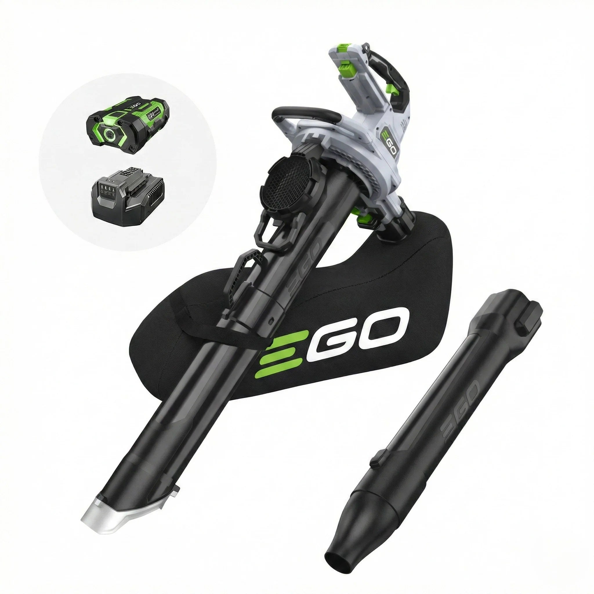EGO LV5005 56V POWER+ 3-in-1 Leaf Blower, Vacuum & Mulcher Kit (w/6.0Ah battery)